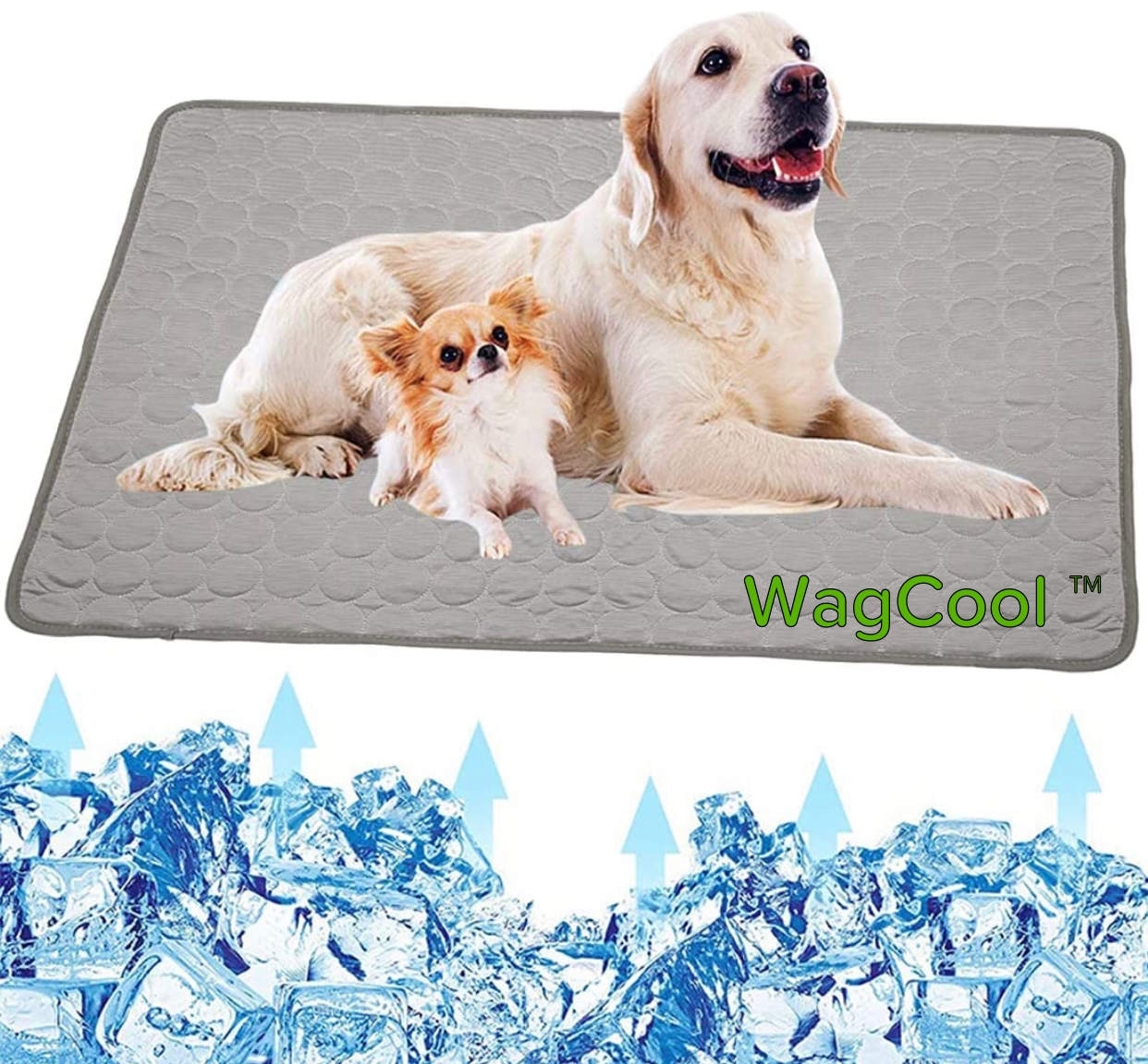 Pet Cooling Mat Blue Ice Silk | CoolPaws-6