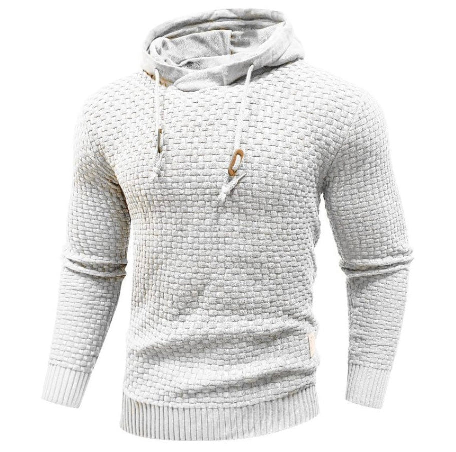 Men Textured Knit Hoodie | Jonathan