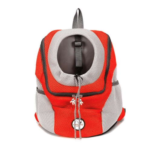 Unisex Pet Carrier Backpack Grey Breathable Fabric | WagBag-6