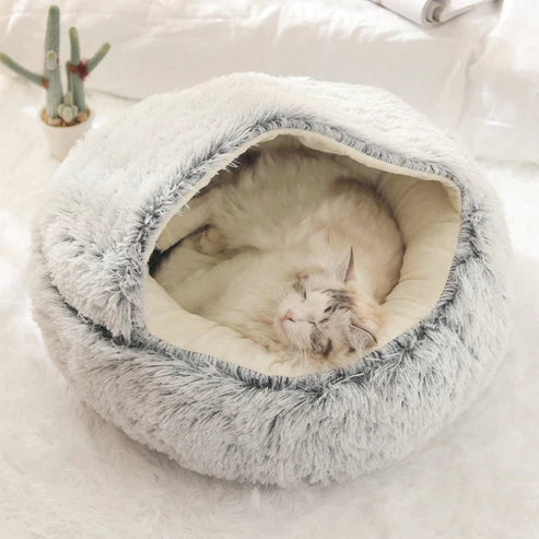 Large Dog Bed Plush Fabric | Comfort Haven-4