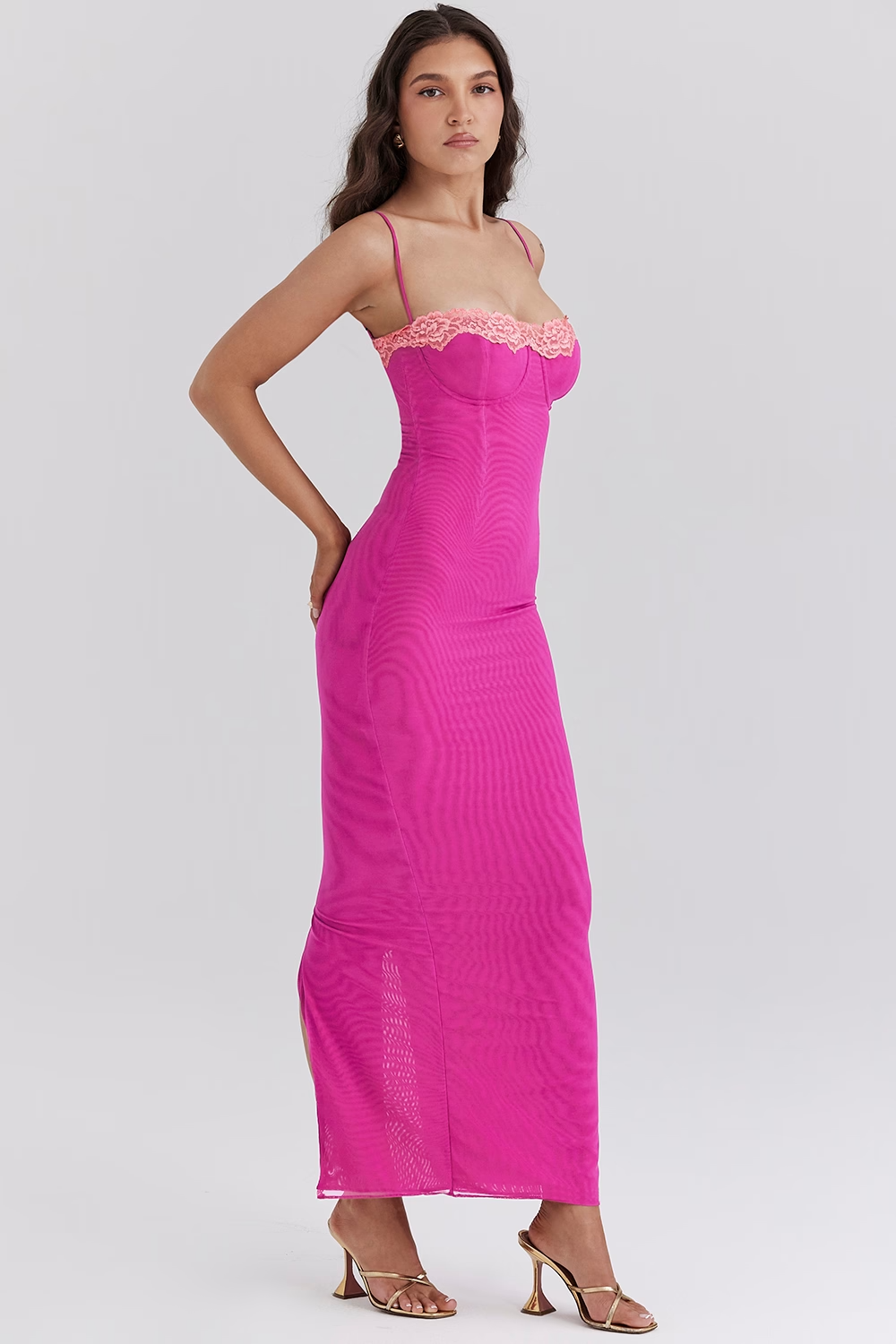 Women Elegant Evening Maxi Dress | Mirrin
