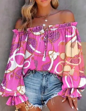 Women Off-Shoulder Boho Blouse | Paloma