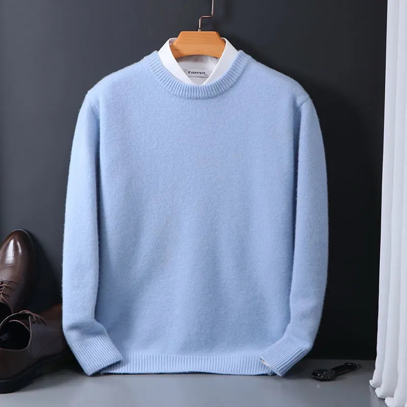 Men Classic Crew Neck Knit Sweater | Leo