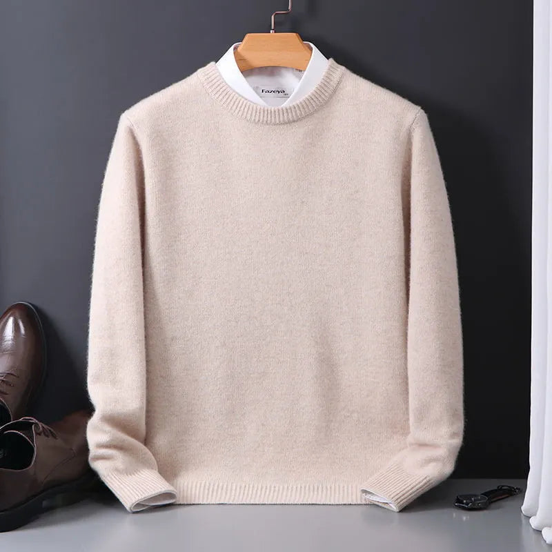 Men Classic Crew Neck Knit Sweater | Leo