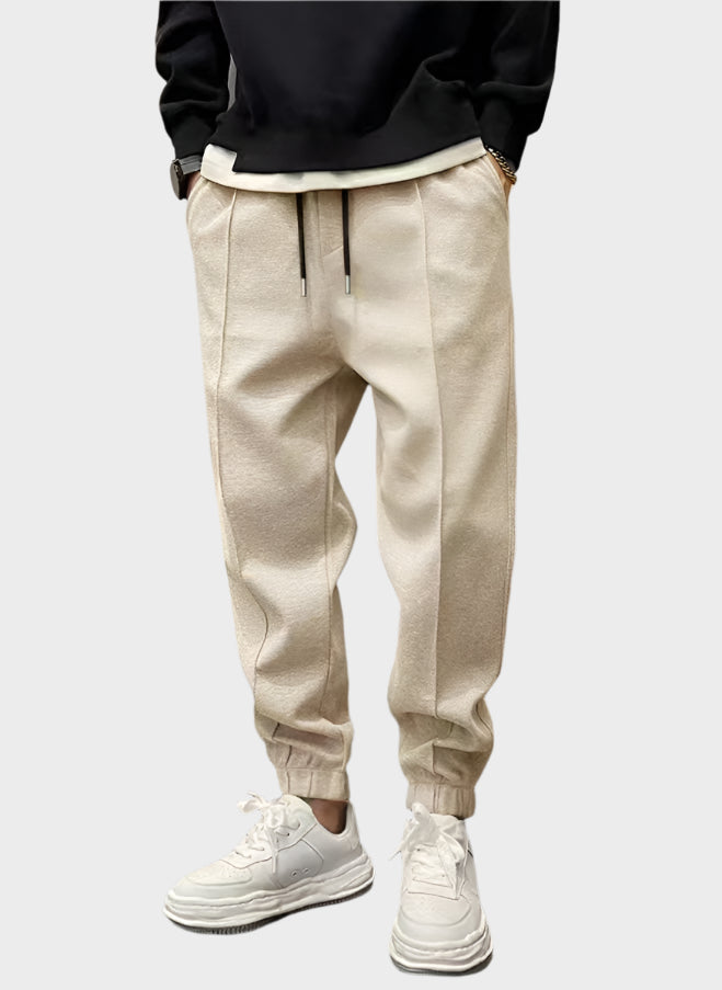 Men's Trousers Black Cotton | Urban Style-3