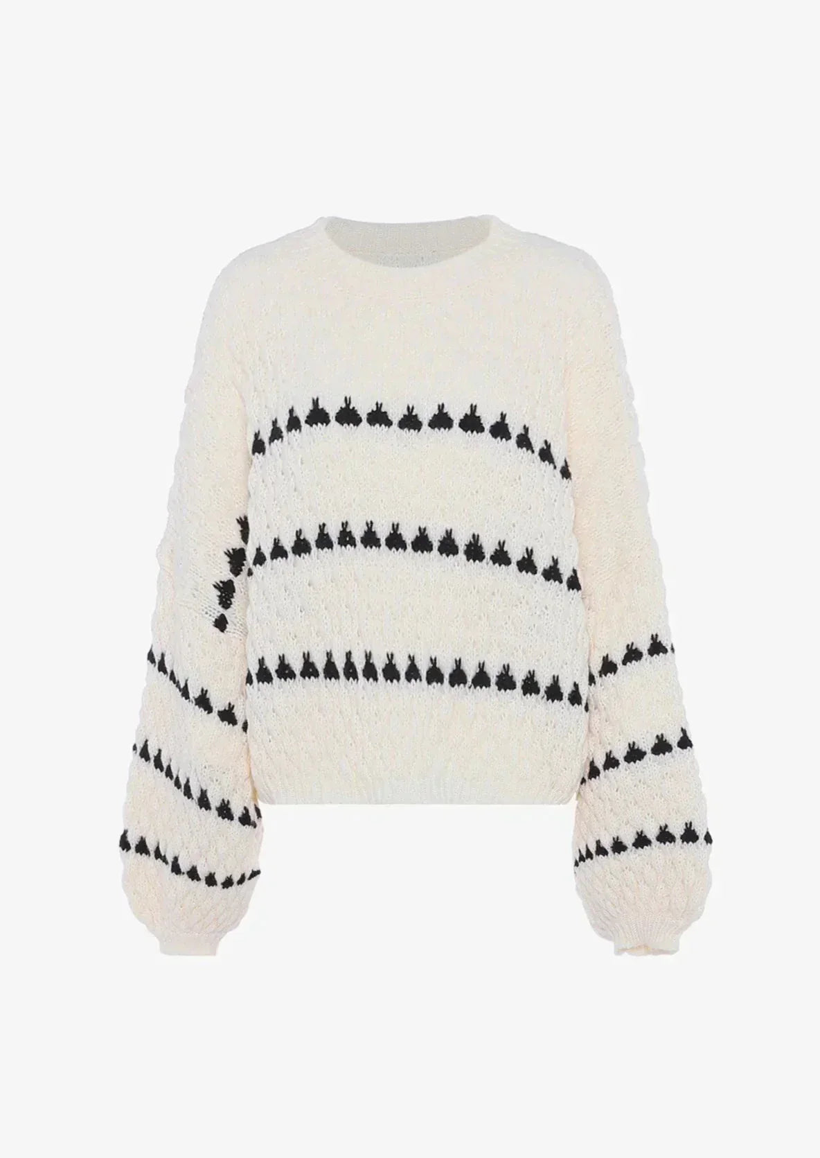 Women Chunky Lantern Sleeve Knit Sweater | Andrielle