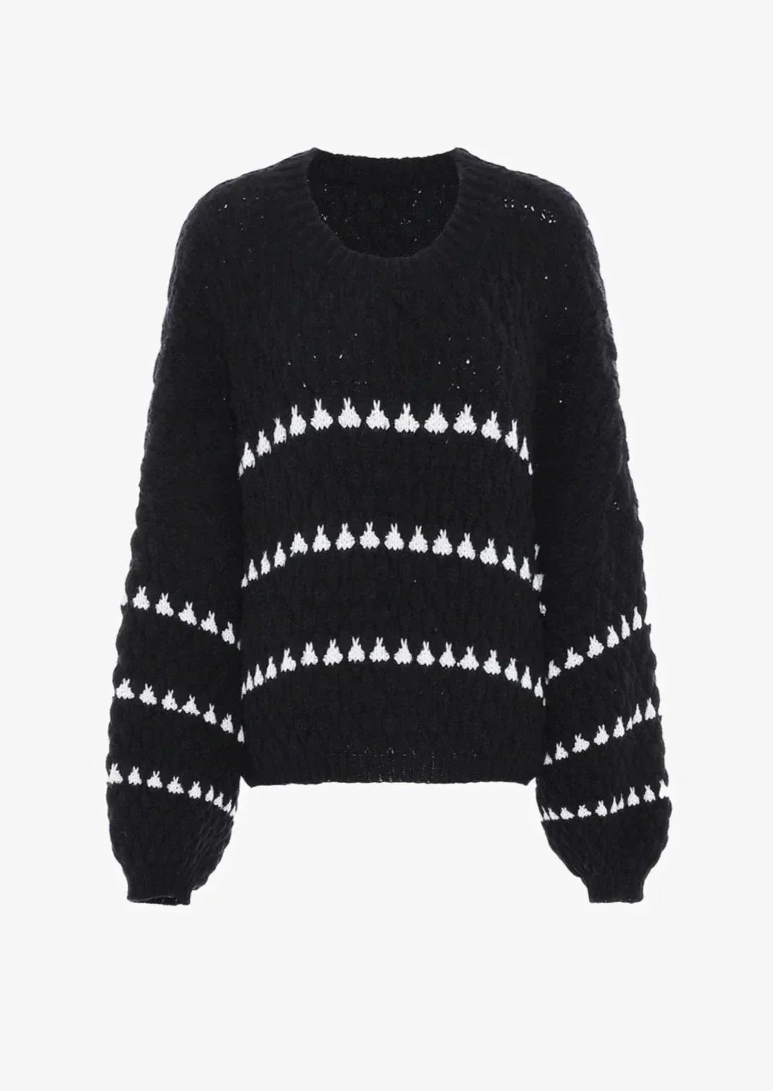 Women Chunky Lantern Sleeve Knit Sweater | Andrielle