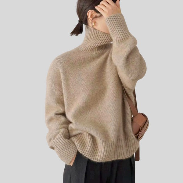 Women Oversized Turtleneck Sweater | Arlenne
