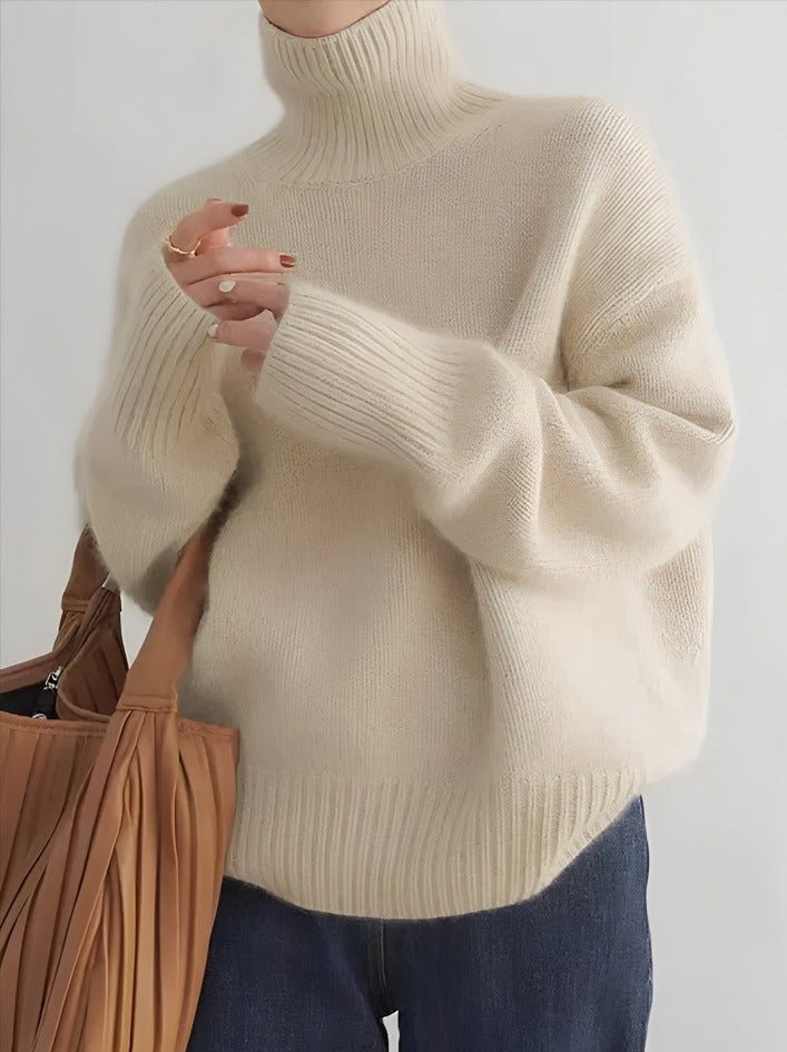 Women Oversized Turtleneck Sweater | Arlenne