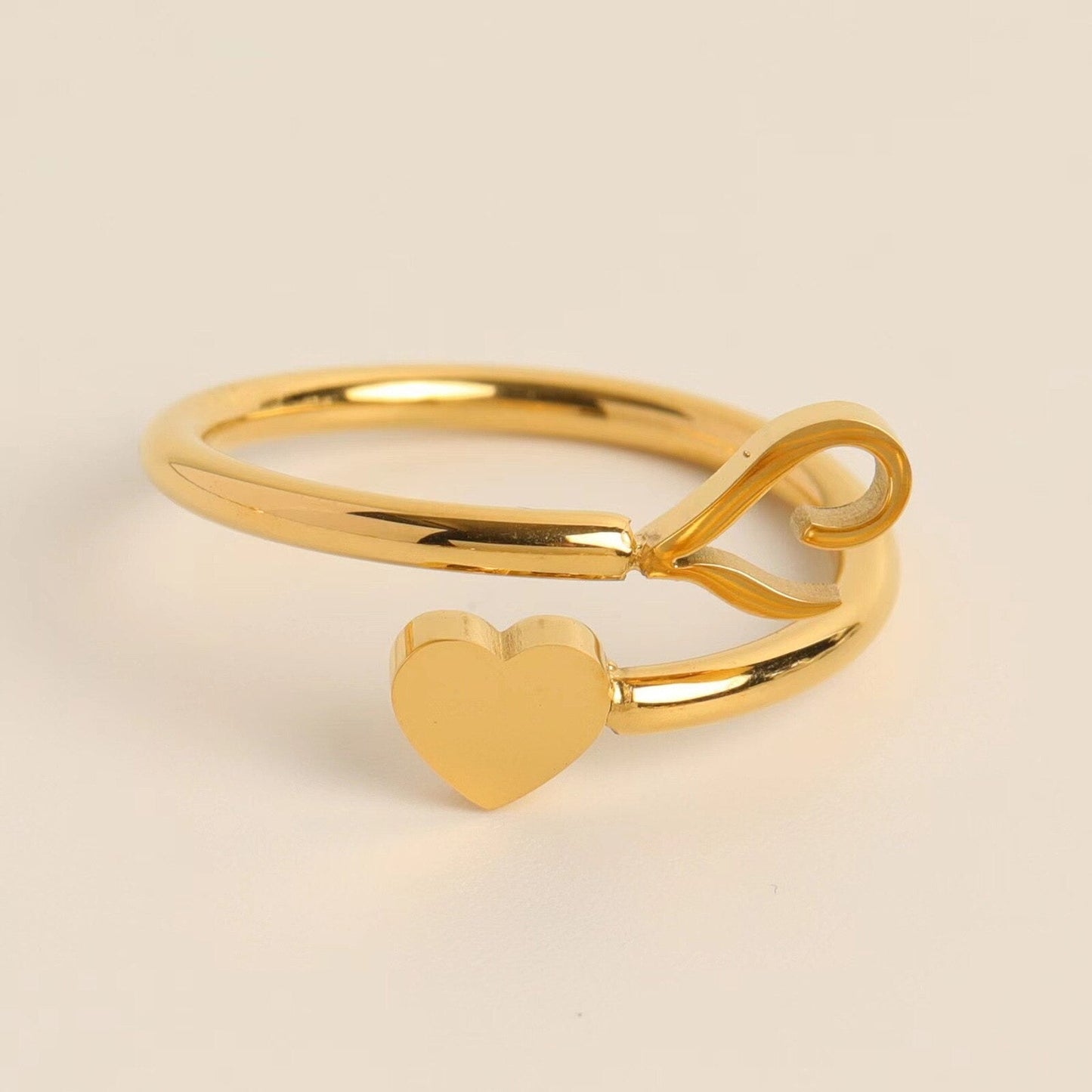 Variant image for Women Heart Ring Silver | Heartfelt Charm-11