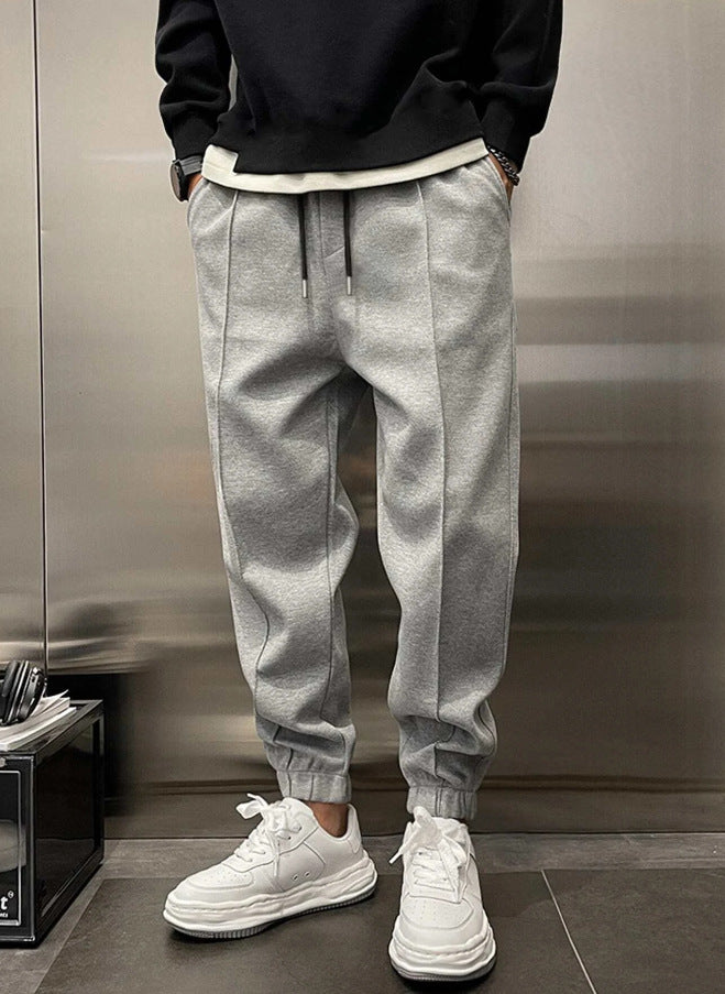 Variant image for Men's Trousers Black Cotton | Urban Style-1