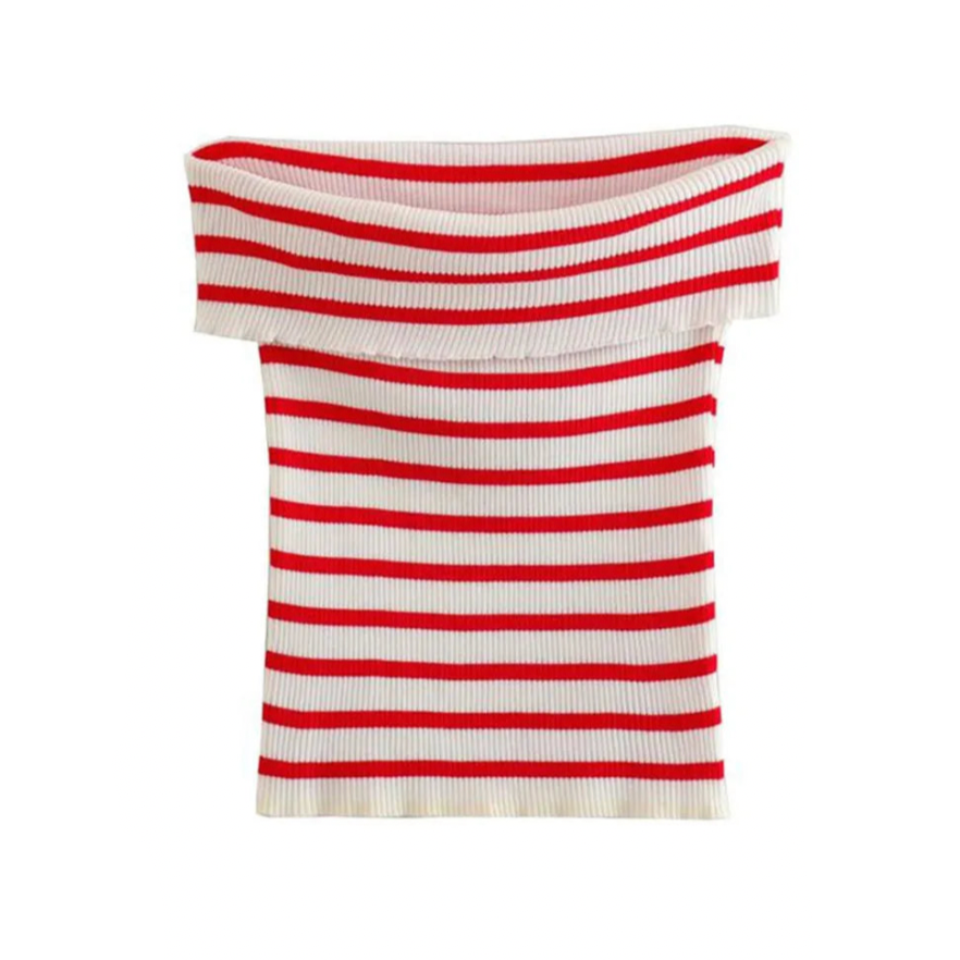 Women Striped Off-Shoulder Top | Louisa