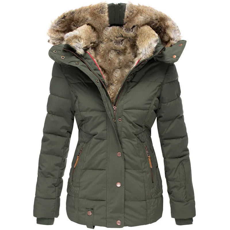 Women Faux Fur-Lined Winter Parka | Adira