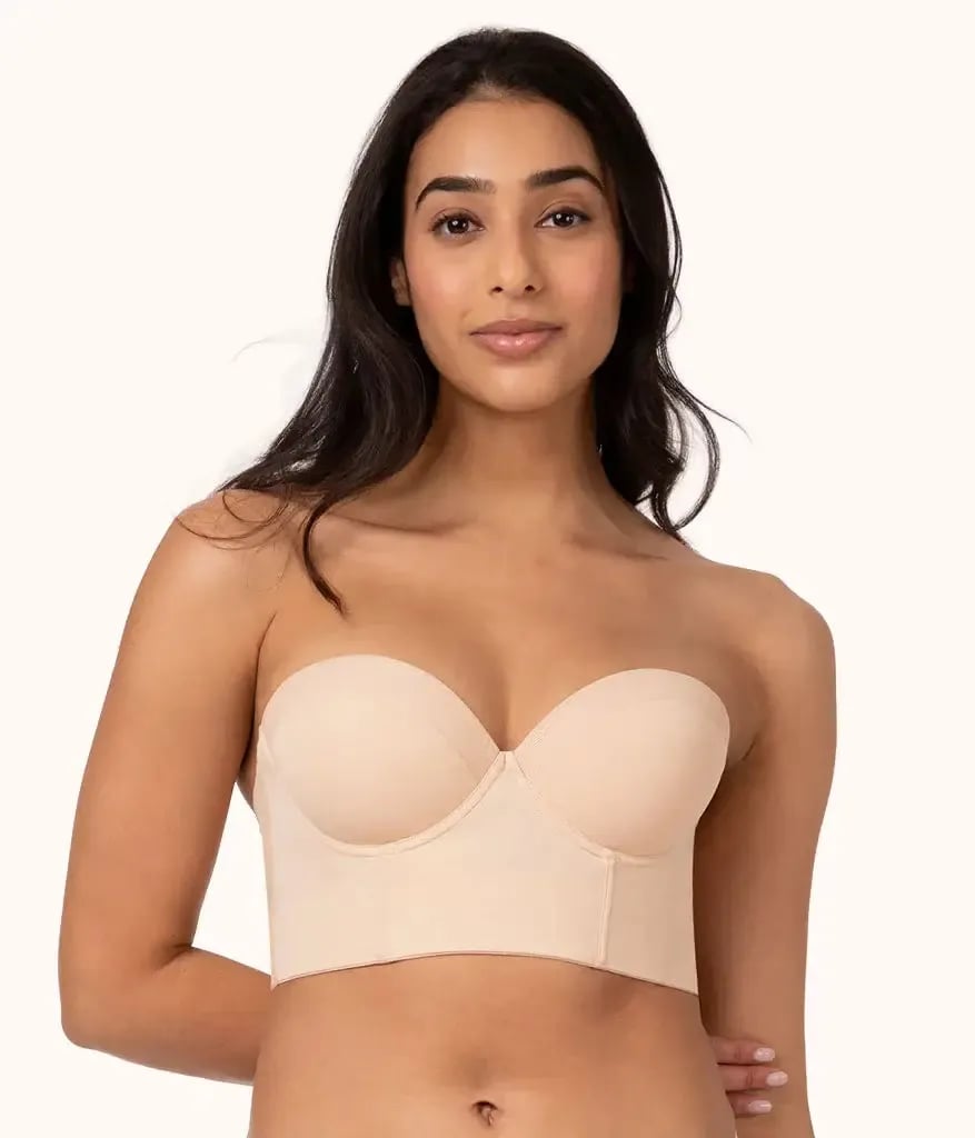 Low Back Strapless Bra with Detachable Straps