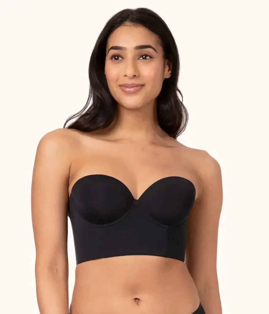 Low Back Strapless Bra with Detachable Straps