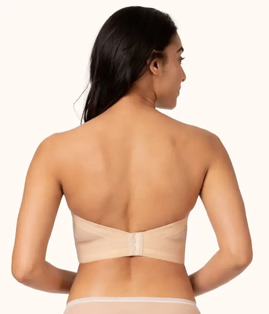 Low Back Strapless Bra with Detachable Straps