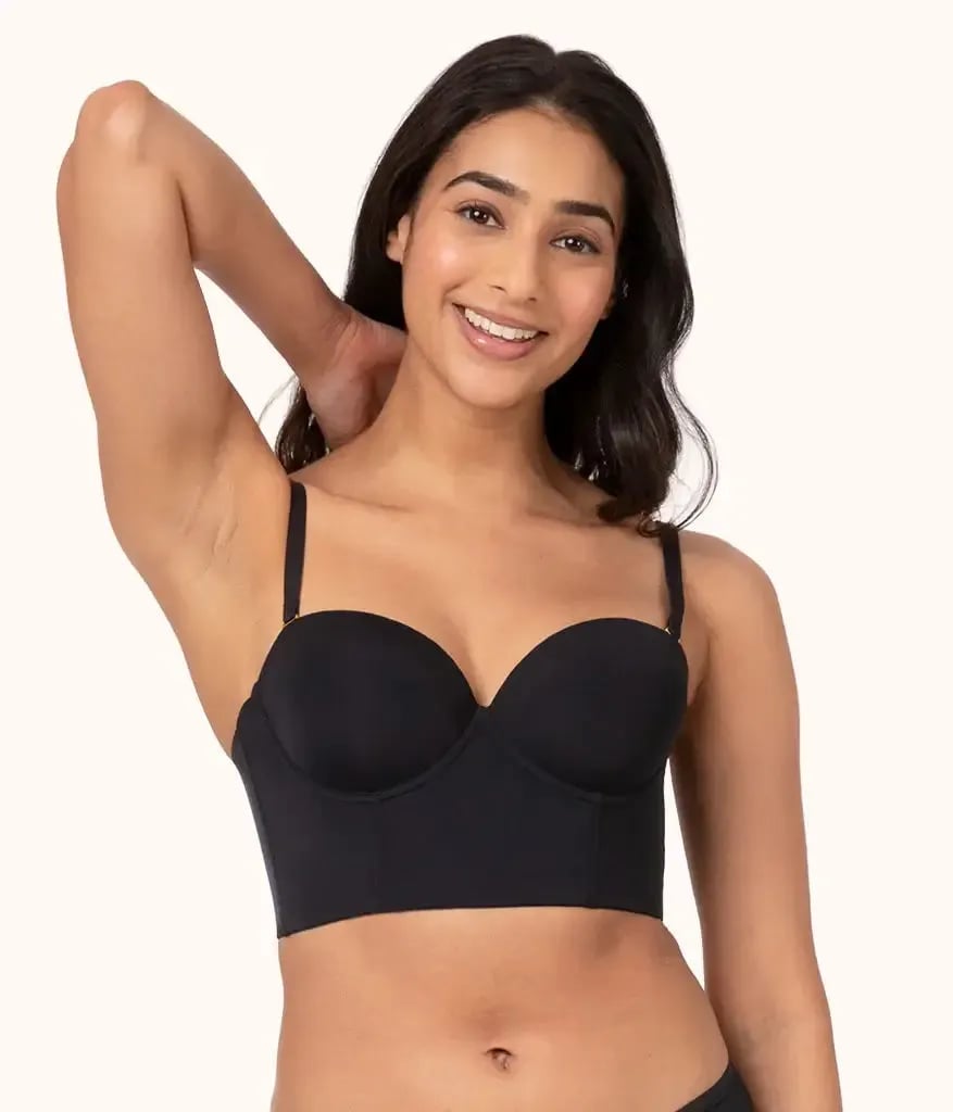 Low Back Strapless Bra with Detachable Straps