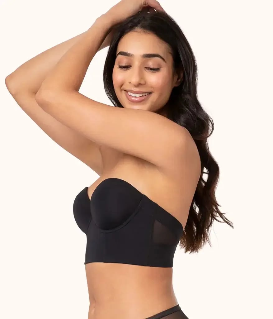 Low Back Strapless Bra with Detachable Straps