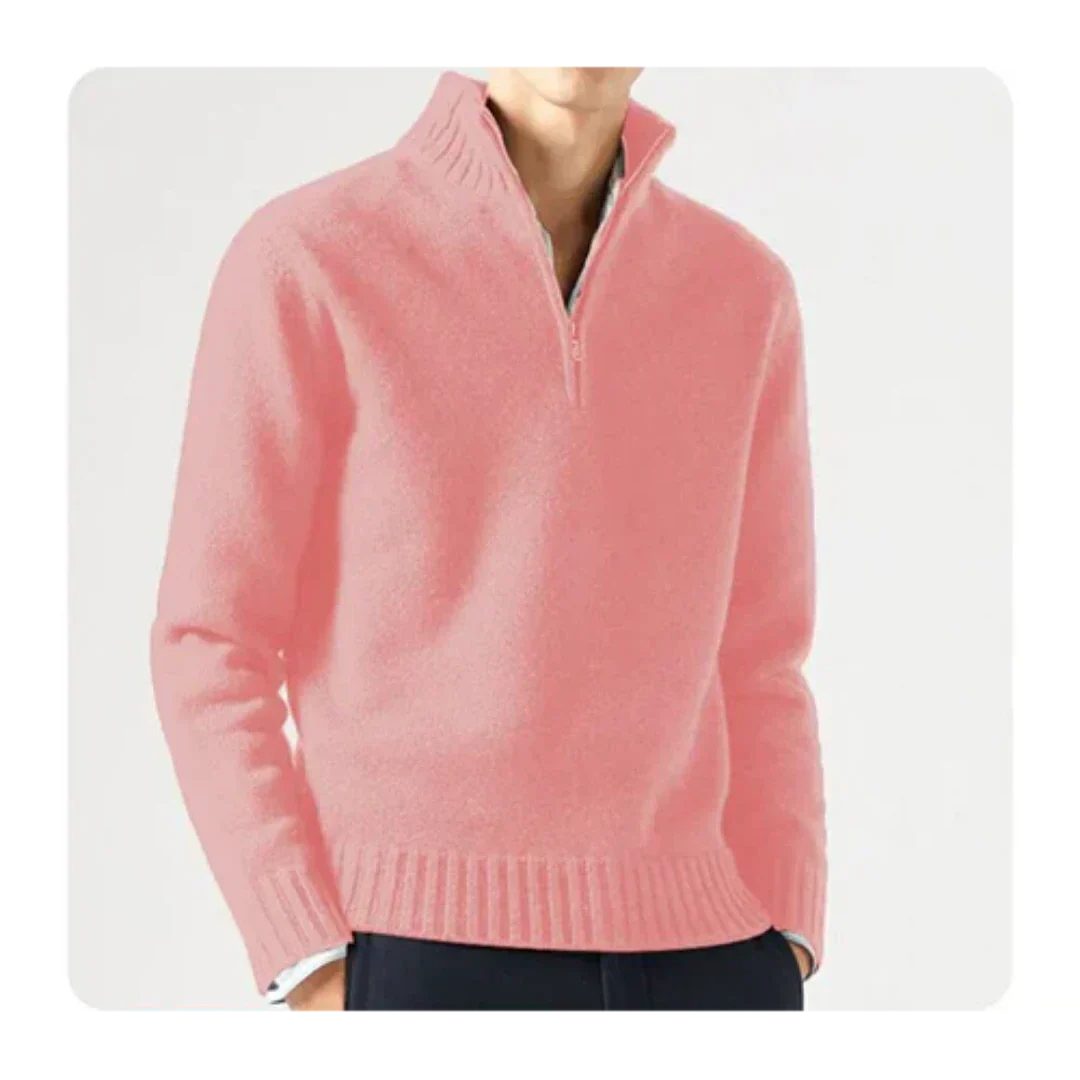 Men Classic Half-Zip Knit Sweater | Wade