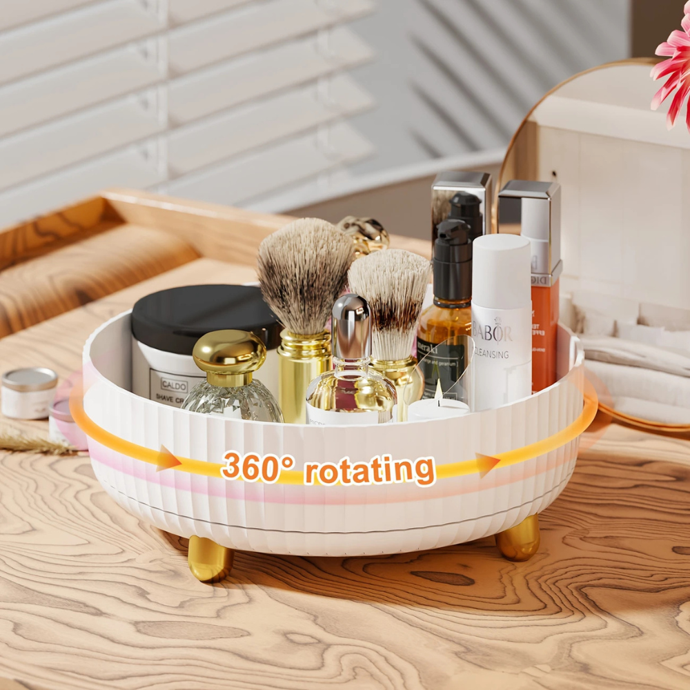 Vanity Organizer Rotating Holder Plastic | Elegant Design 2