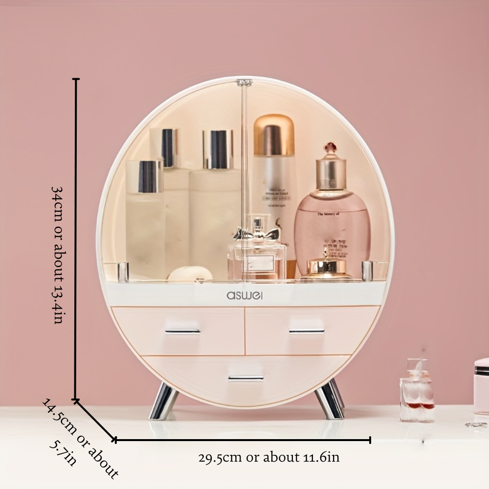 Cosmetics Organizer Clear Plastic with Drawers | Elegant Design 5