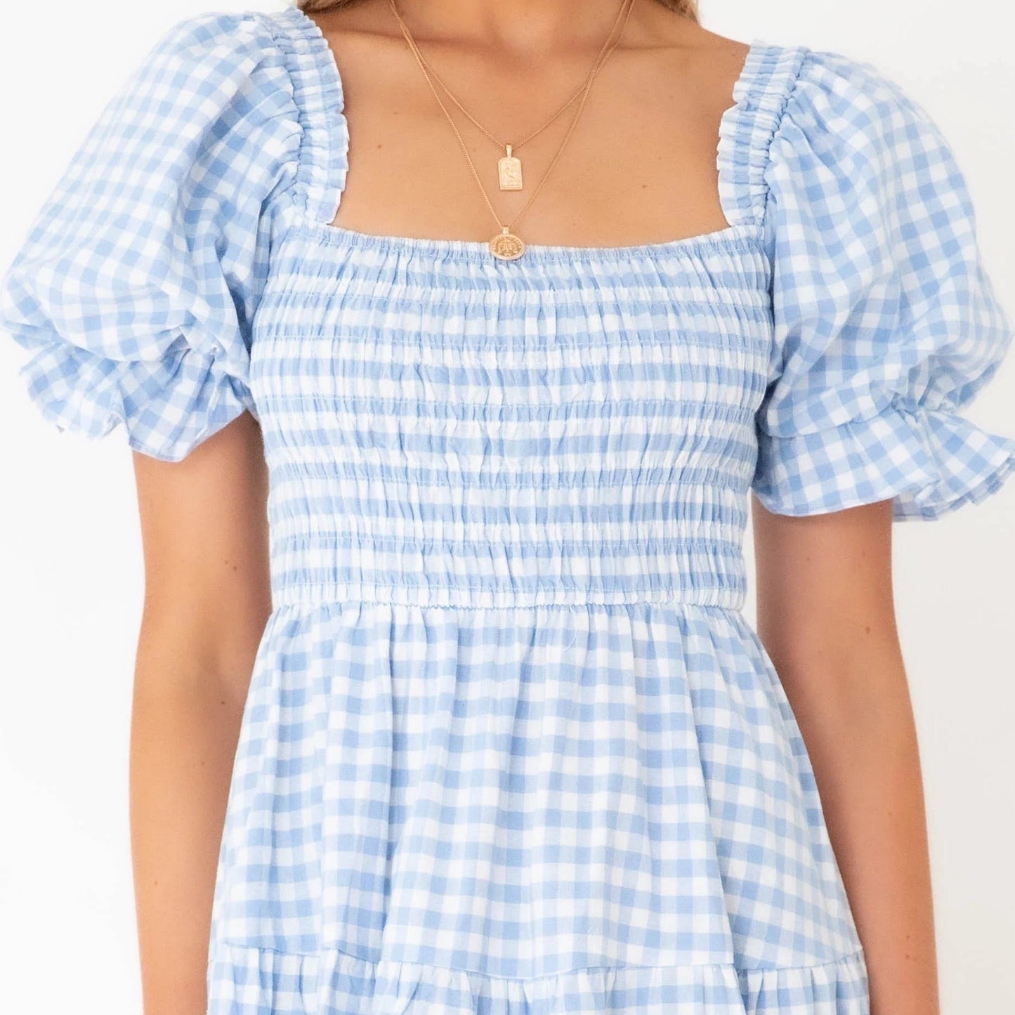 Women Gingham Midi Dress | Marian