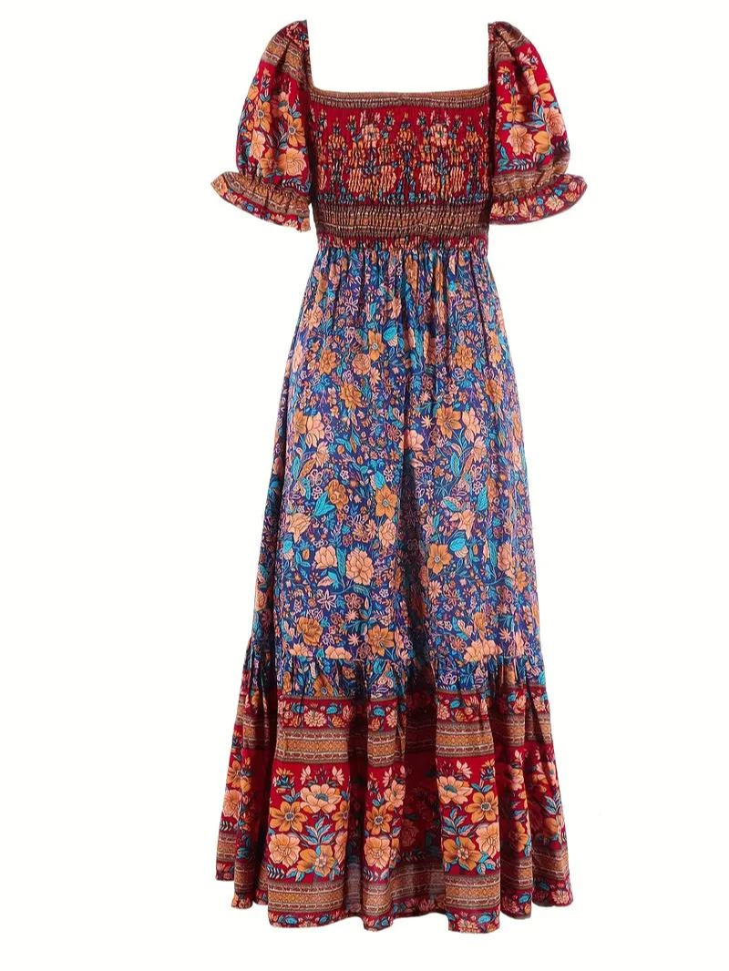 Women Floral Bohemian Maxi Dress | Poppy