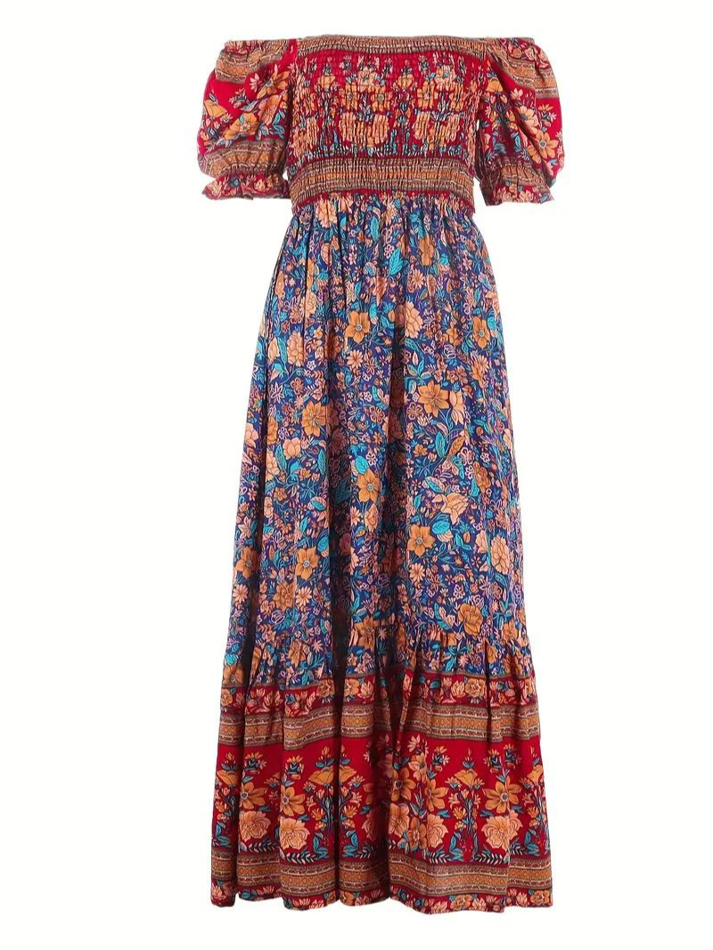 Women Floral Bohemian Maxi Dress | Poppy