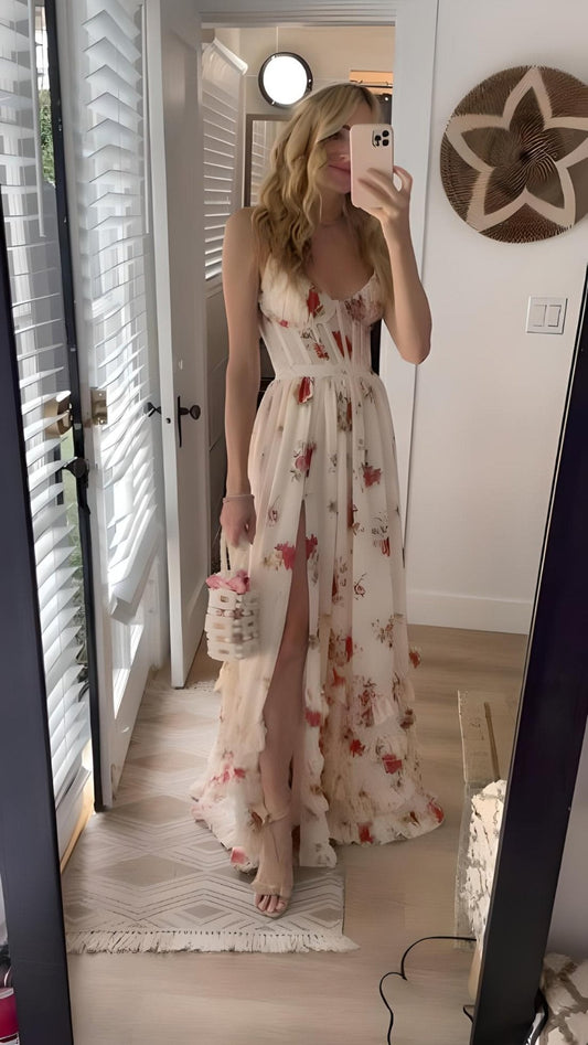 Women Floral Maxi Dress for Summer | Merinda