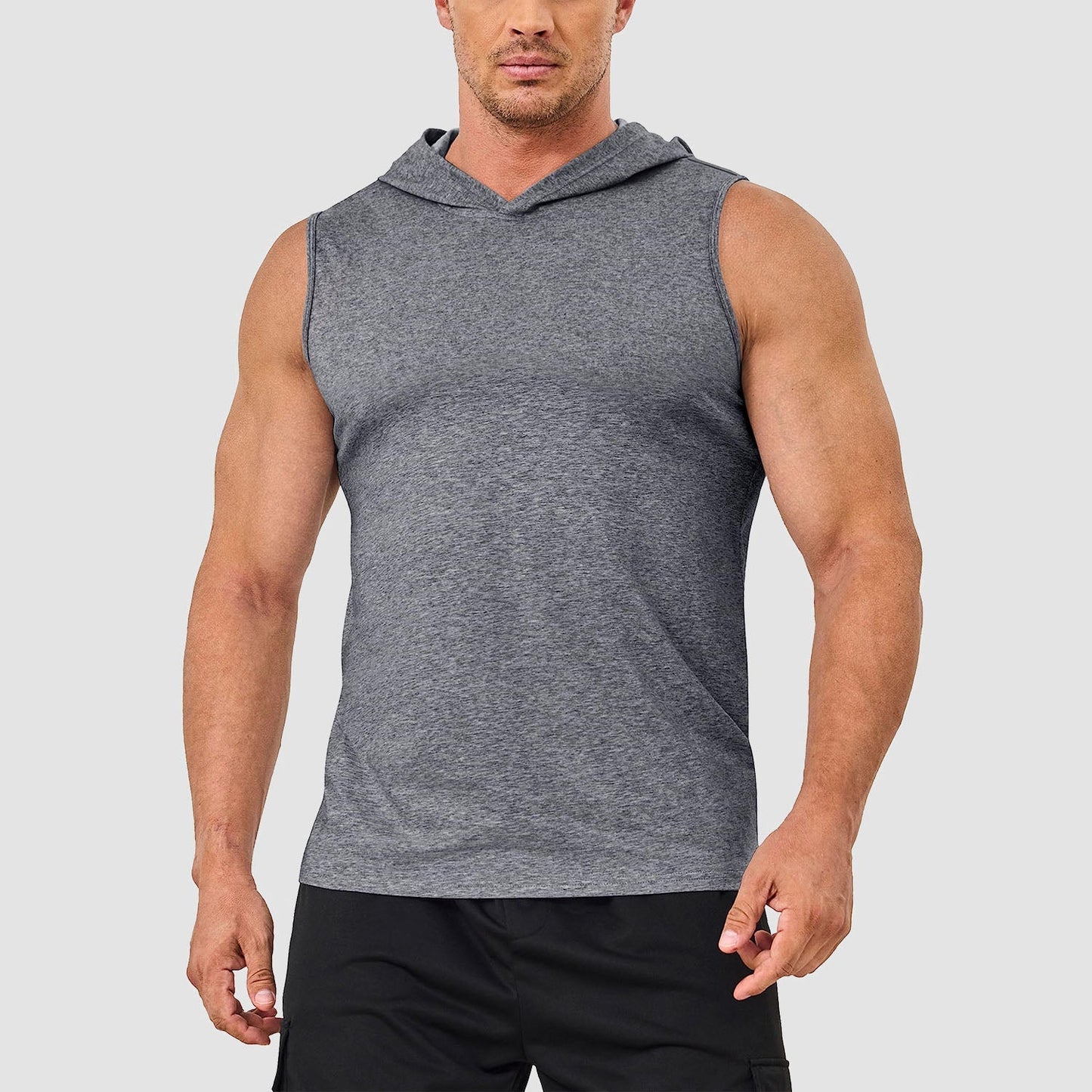 Men Sleeveless Hooded Tank Top | Logan