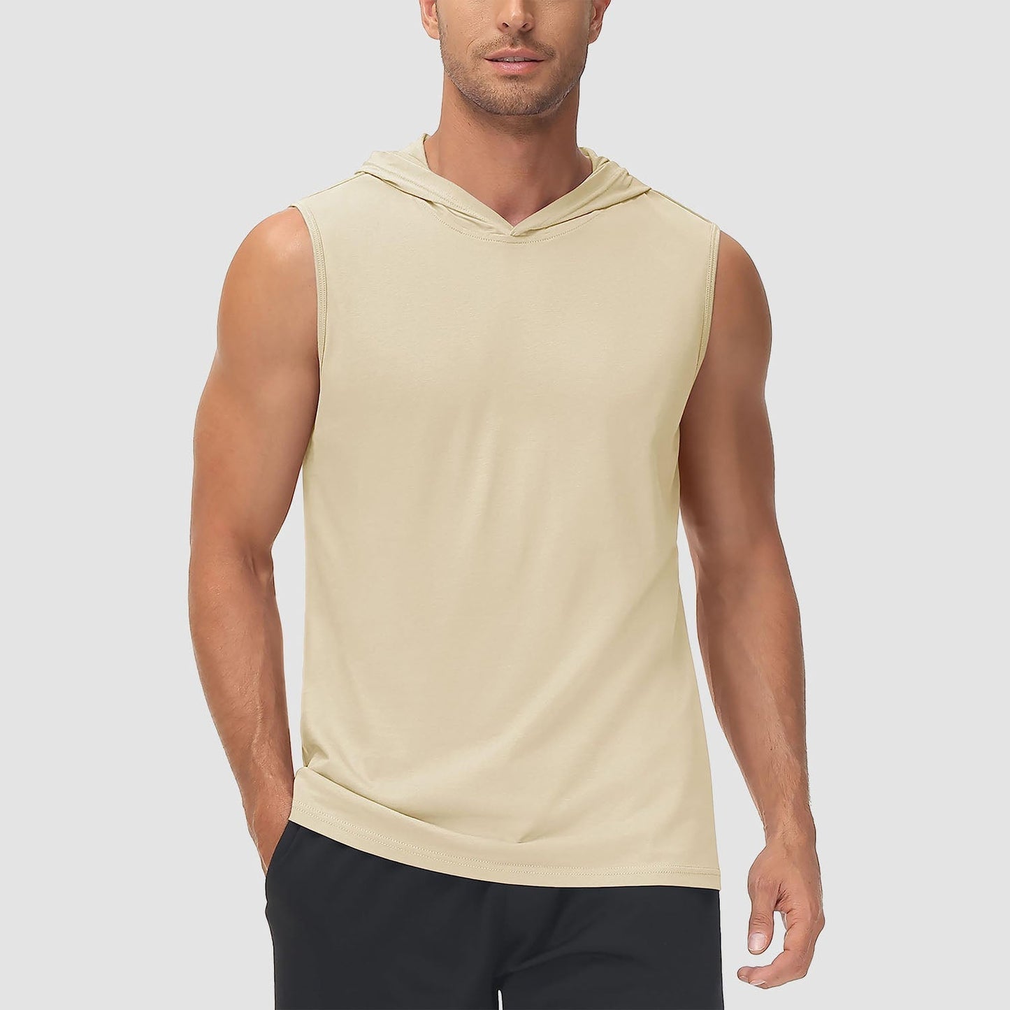 Men Sleeveless Hooded Tank Top | Logan