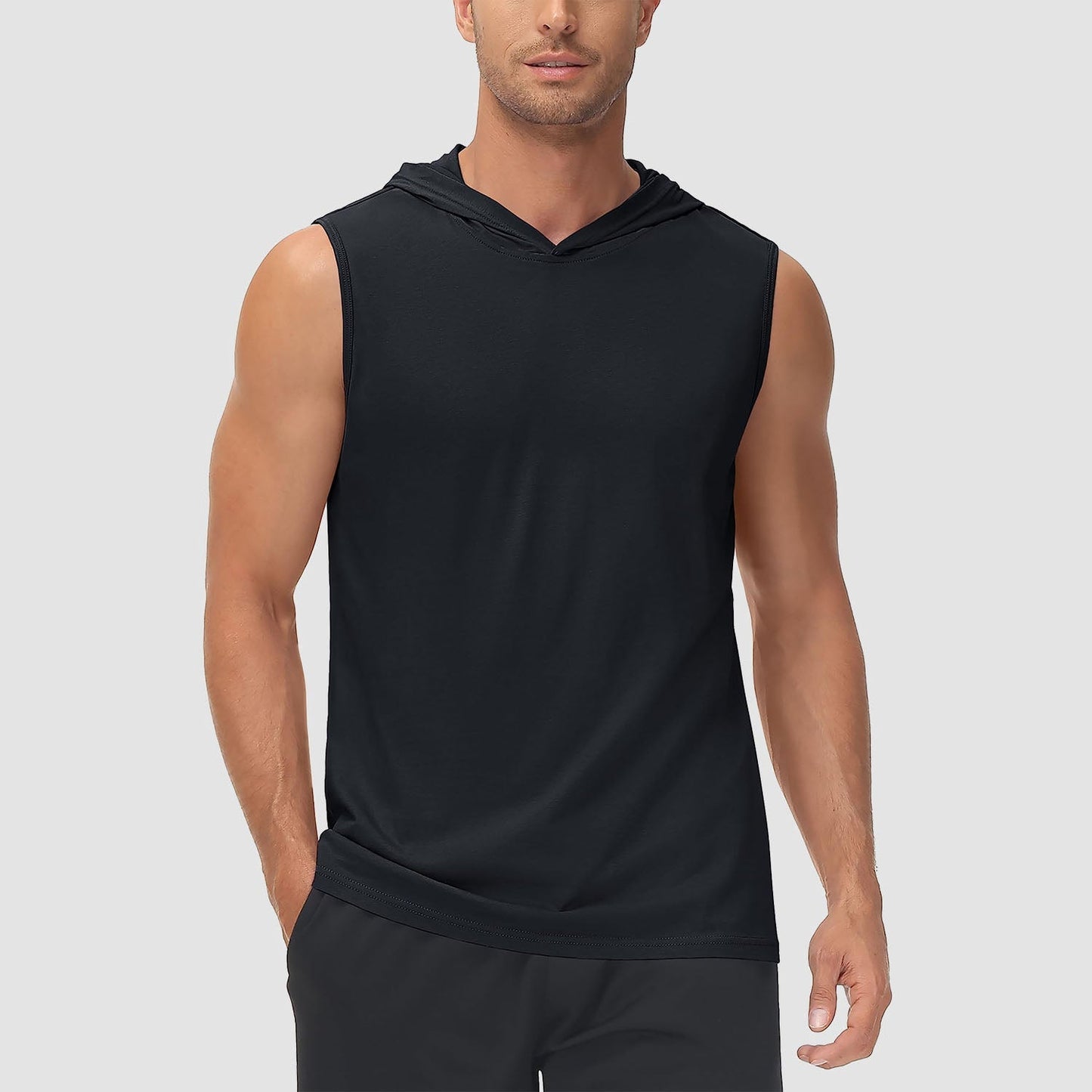 Men Sleeveless Hooded Tank Top | Logan