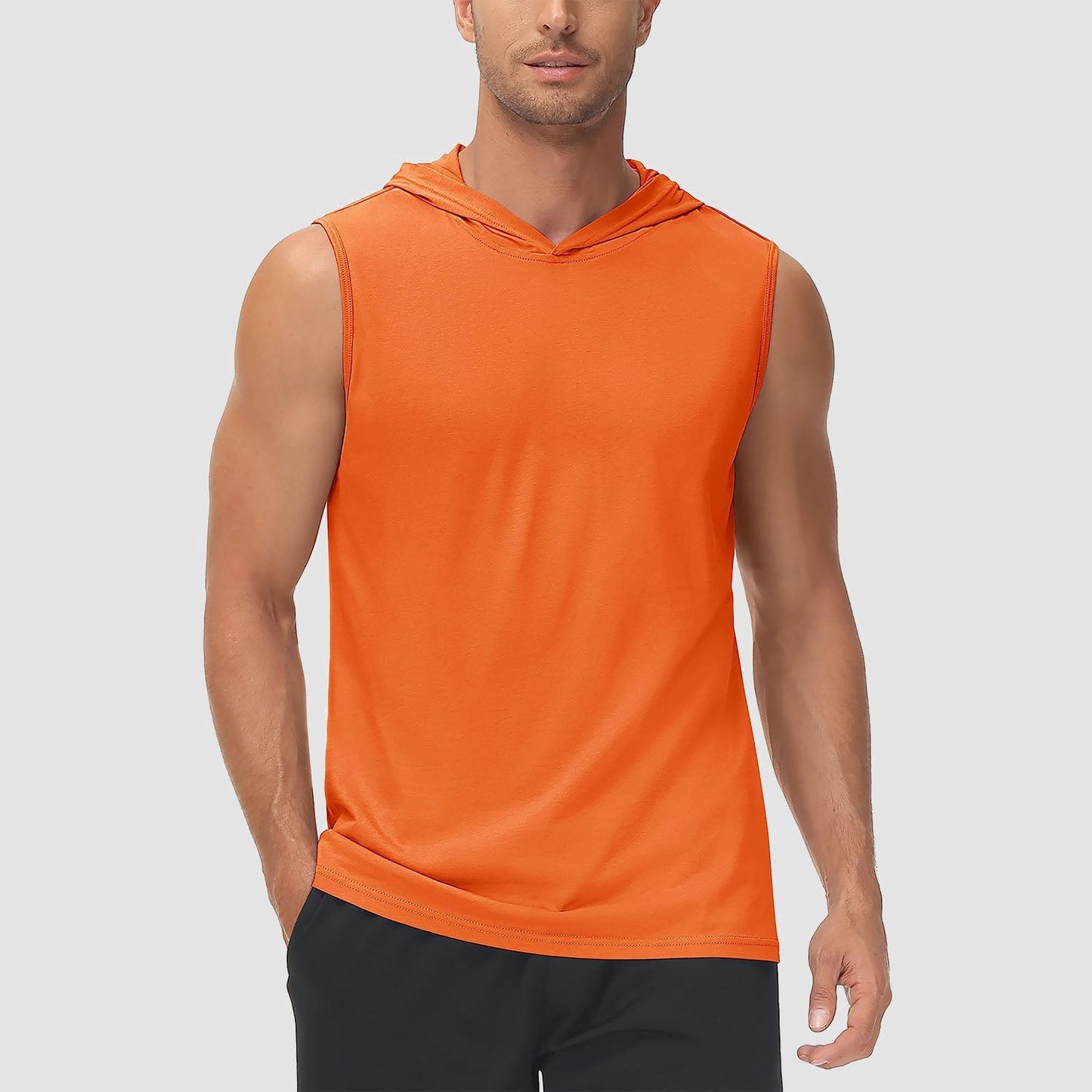 Men Sleeveless Hooded Tank Top | Logan
