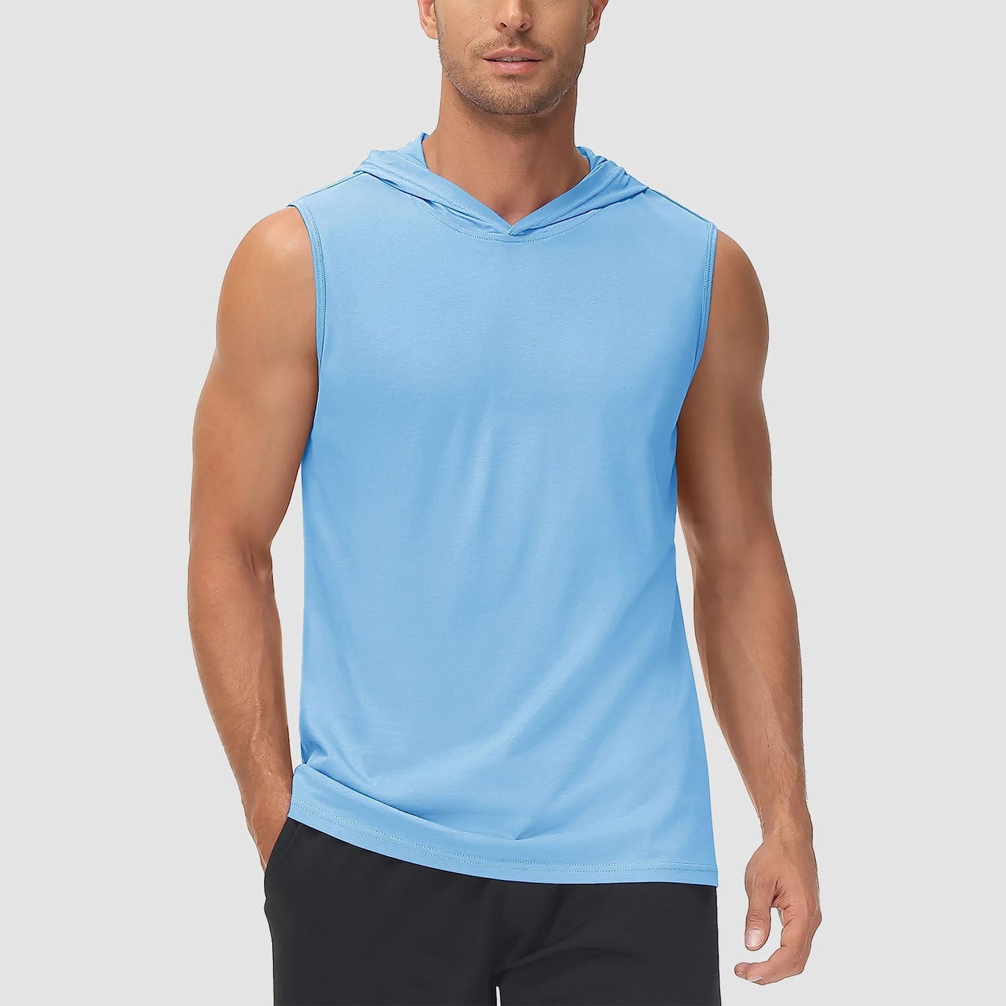 Men Sleeveless Hooded Tank Top | Logan