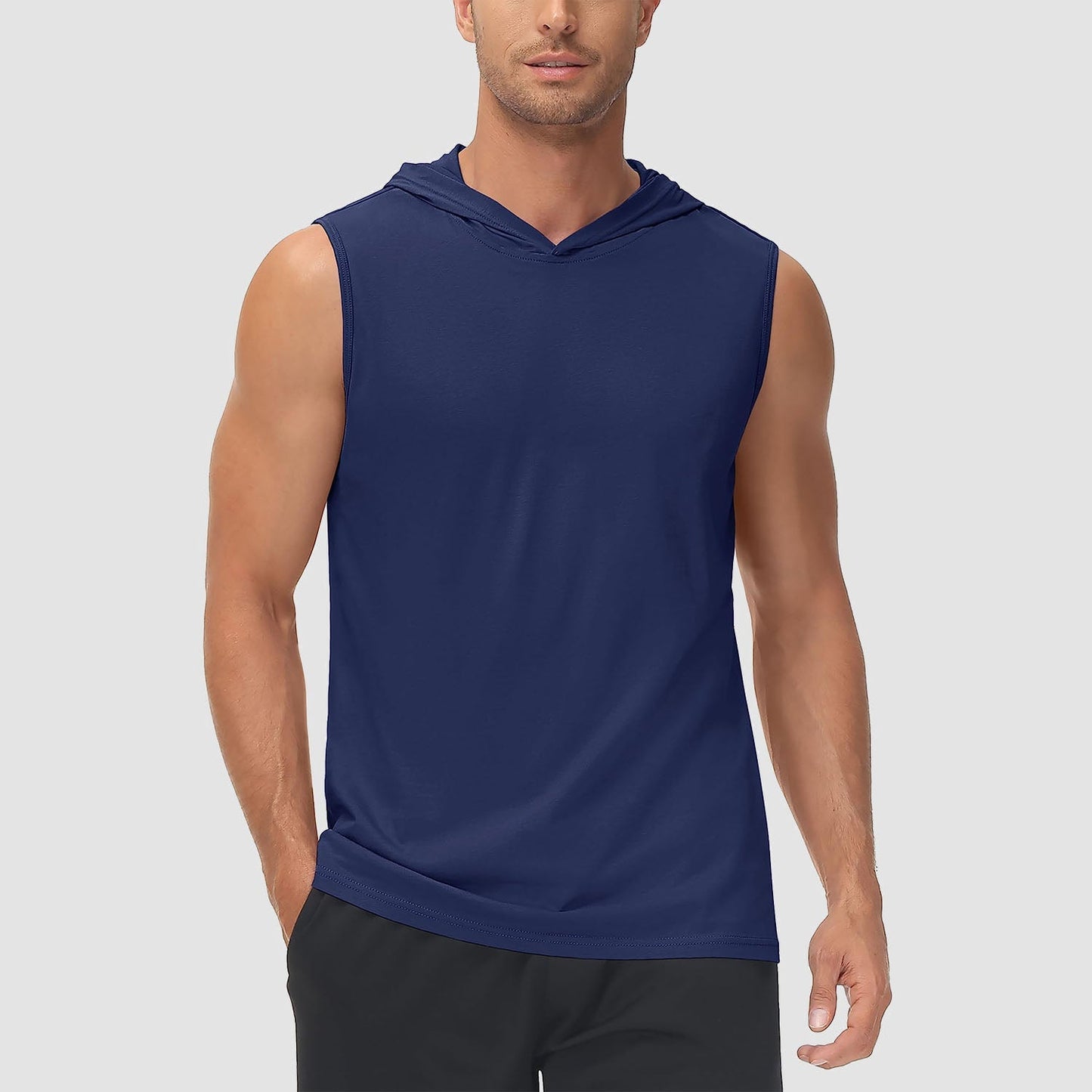 Men Sleeveless Hooded Tank Top | Logan