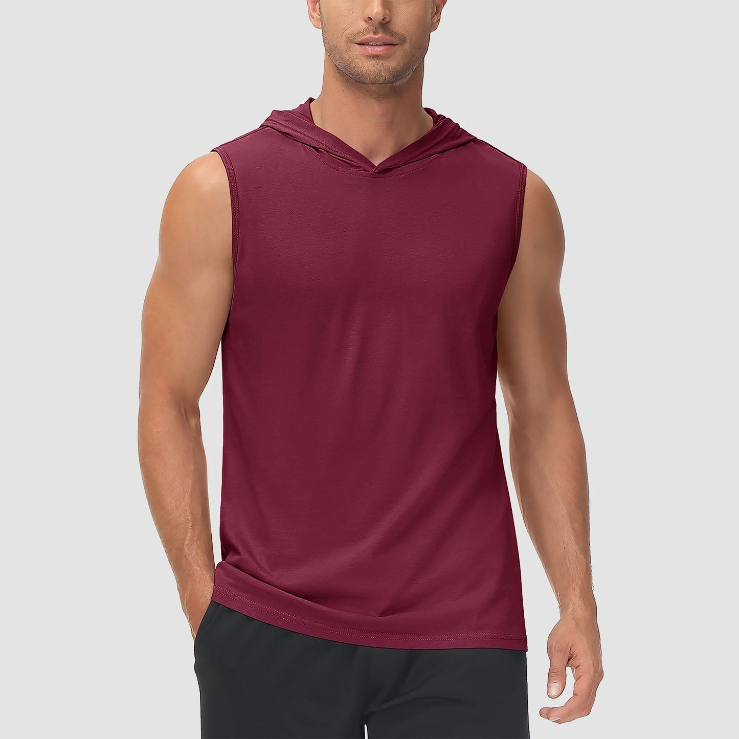 Men Sleeveless Hooded Tank Top | Logan