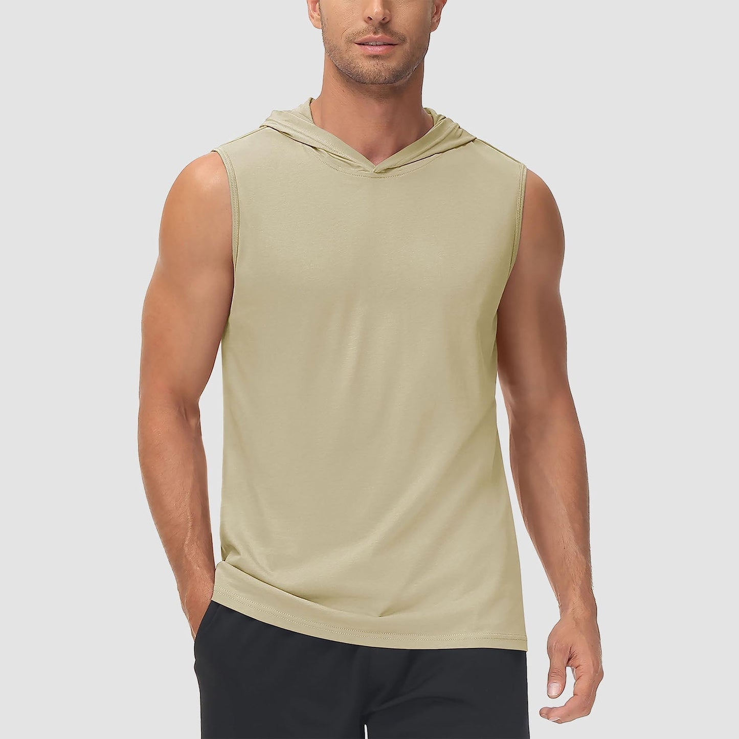 Men Sleeveless Hooded Tank Top | Logan