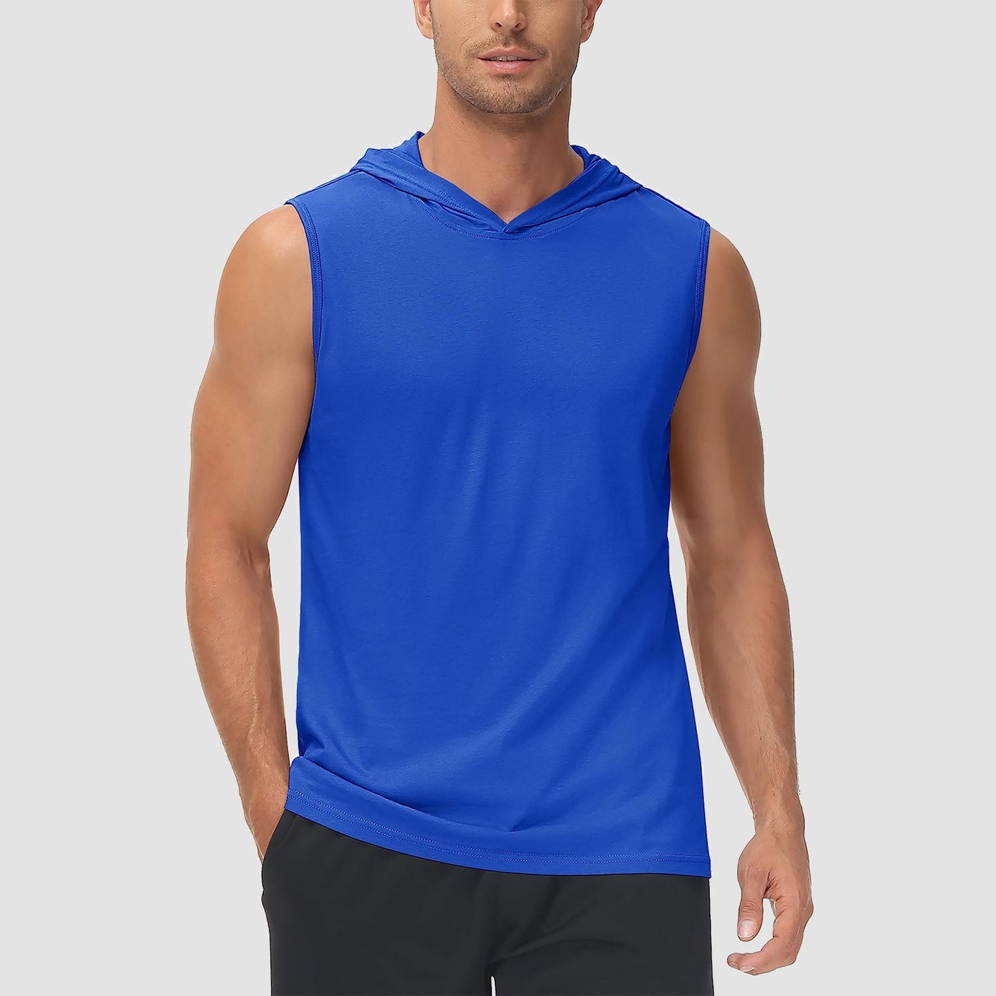 Men Sleeveless Hooded Tank Top | Logan