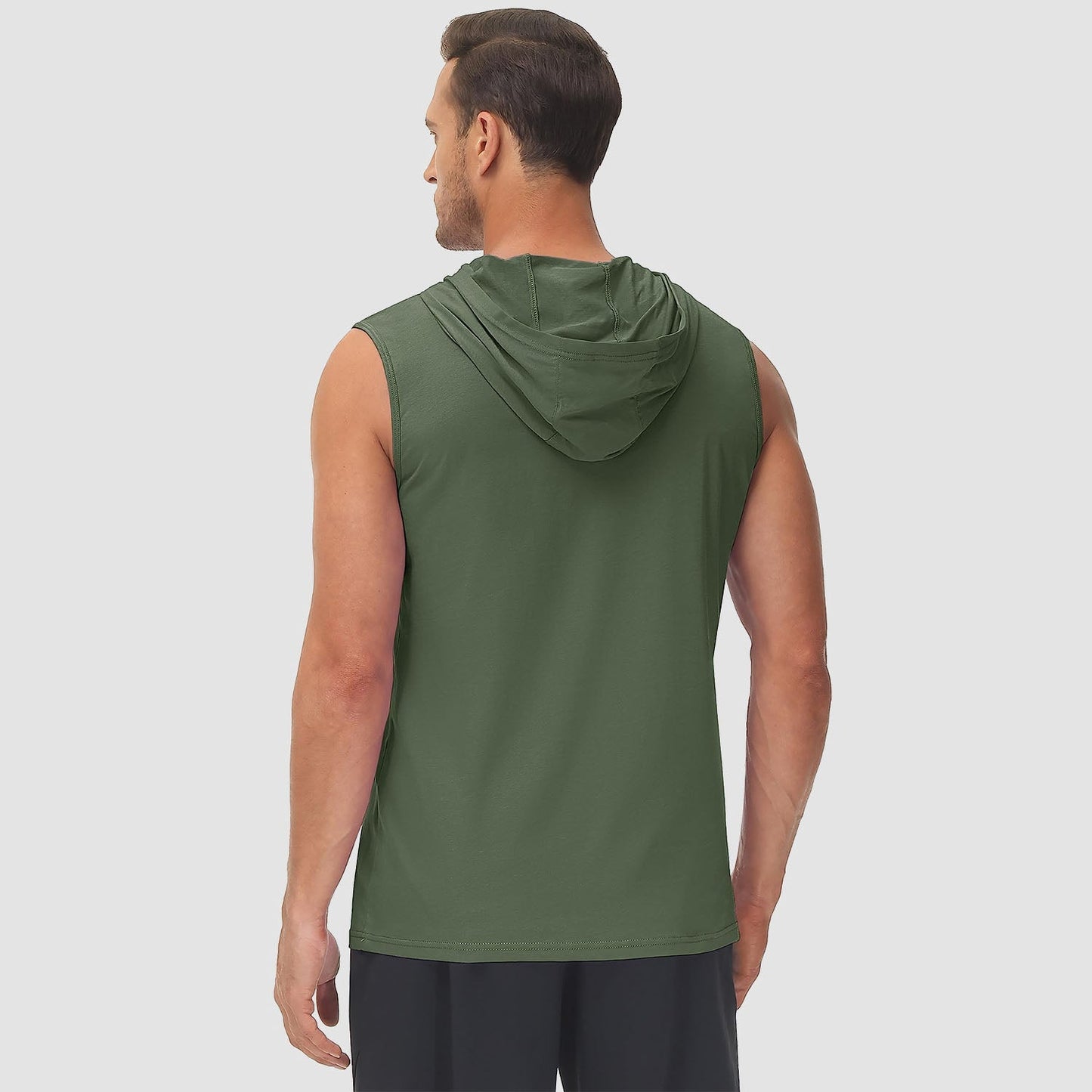 Men Sleeveless Hooded Tank Top | Logan