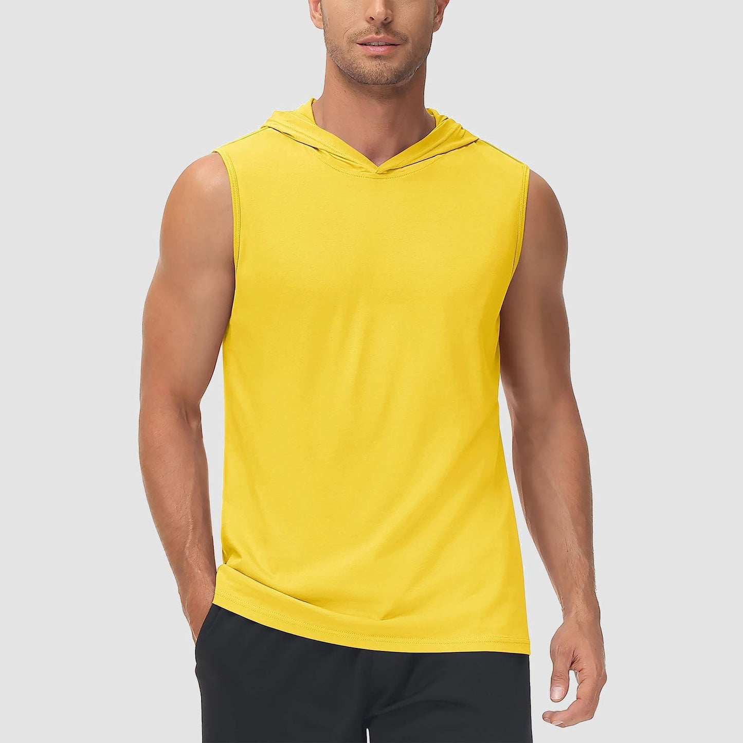 Men Sleeveless Hooded Tank Top | Logan