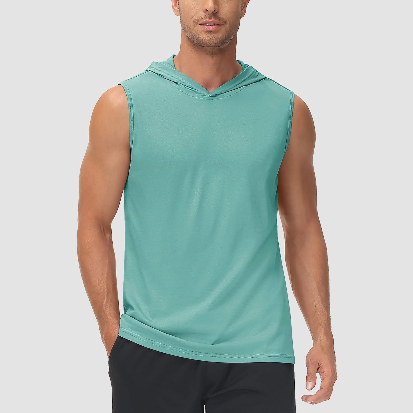 Men Sleeveless Hooded Tank Top | Logan