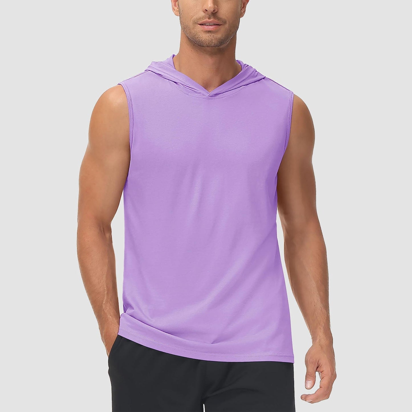 Men Sleeveless Hooded Tank Top | Logan