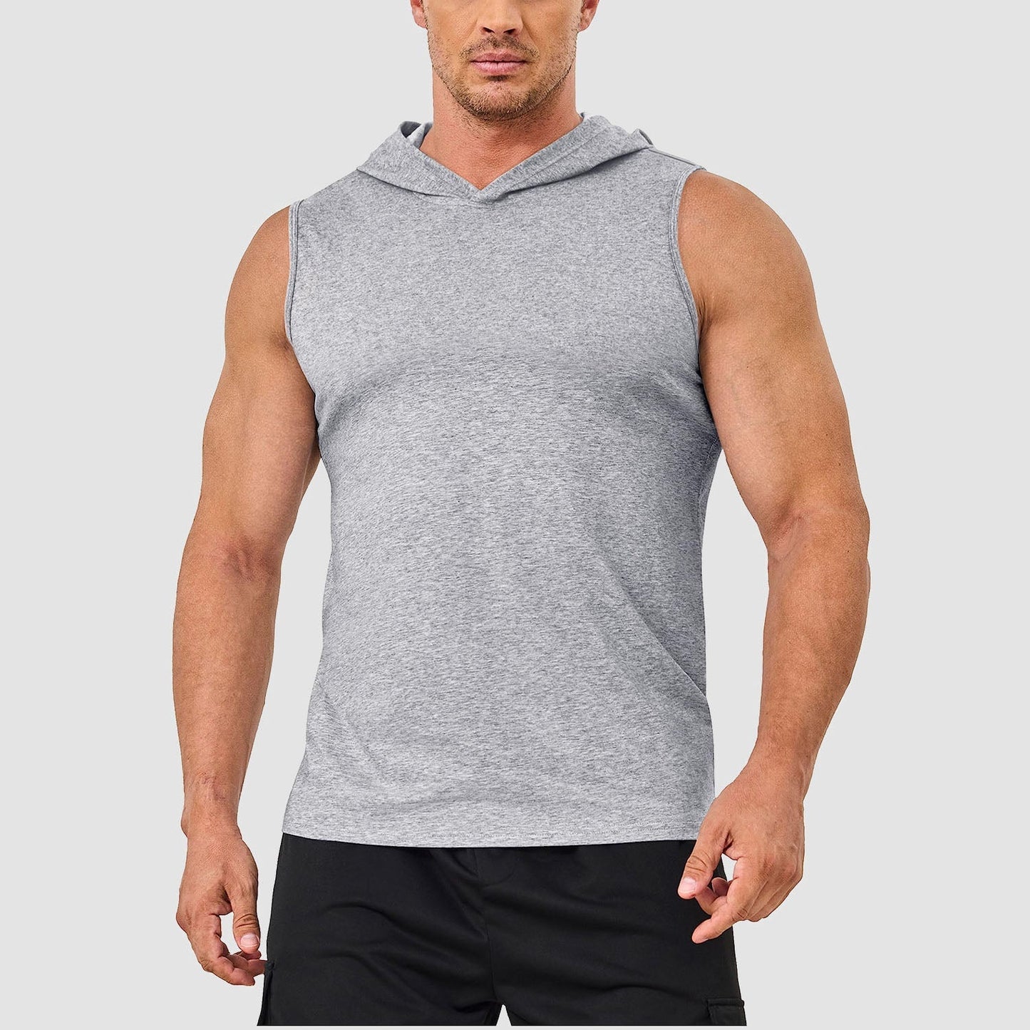 Men Sleeveless Hooded Tank Top | Logan