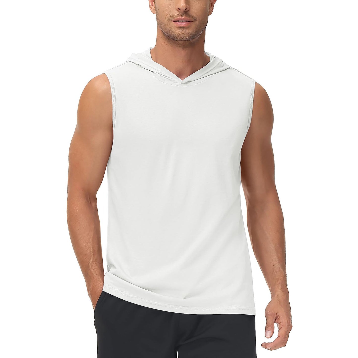 Men Sleeveless Hooded Tank Top | Logan