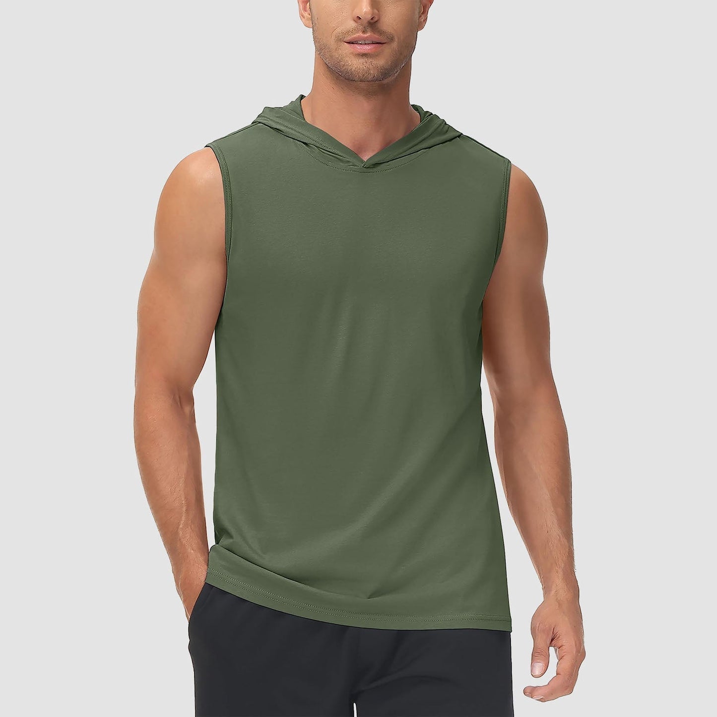 Men Sleeveless Hooded Tank Top | Logan