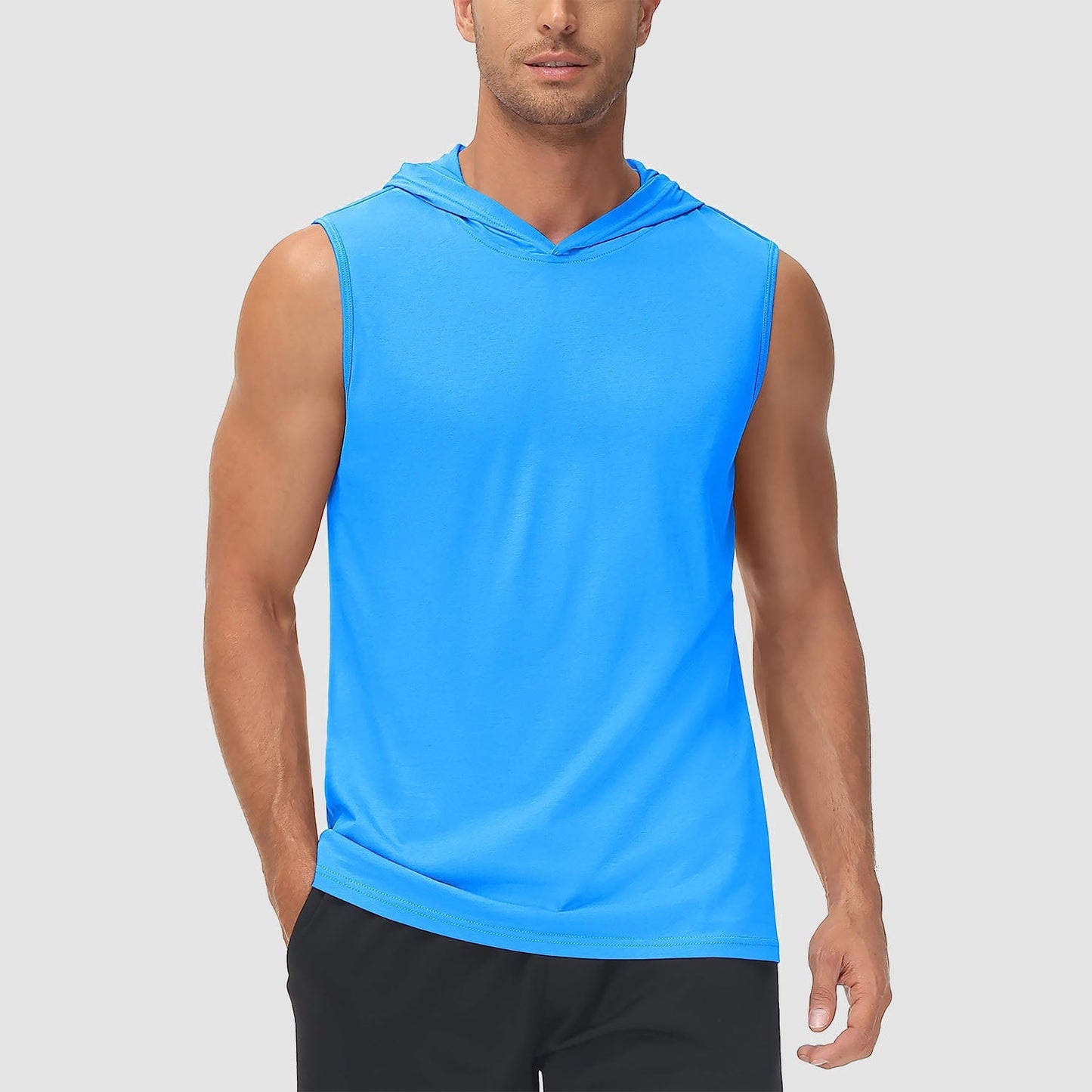 Men Sleeveless Hooded Tank Top | Logan