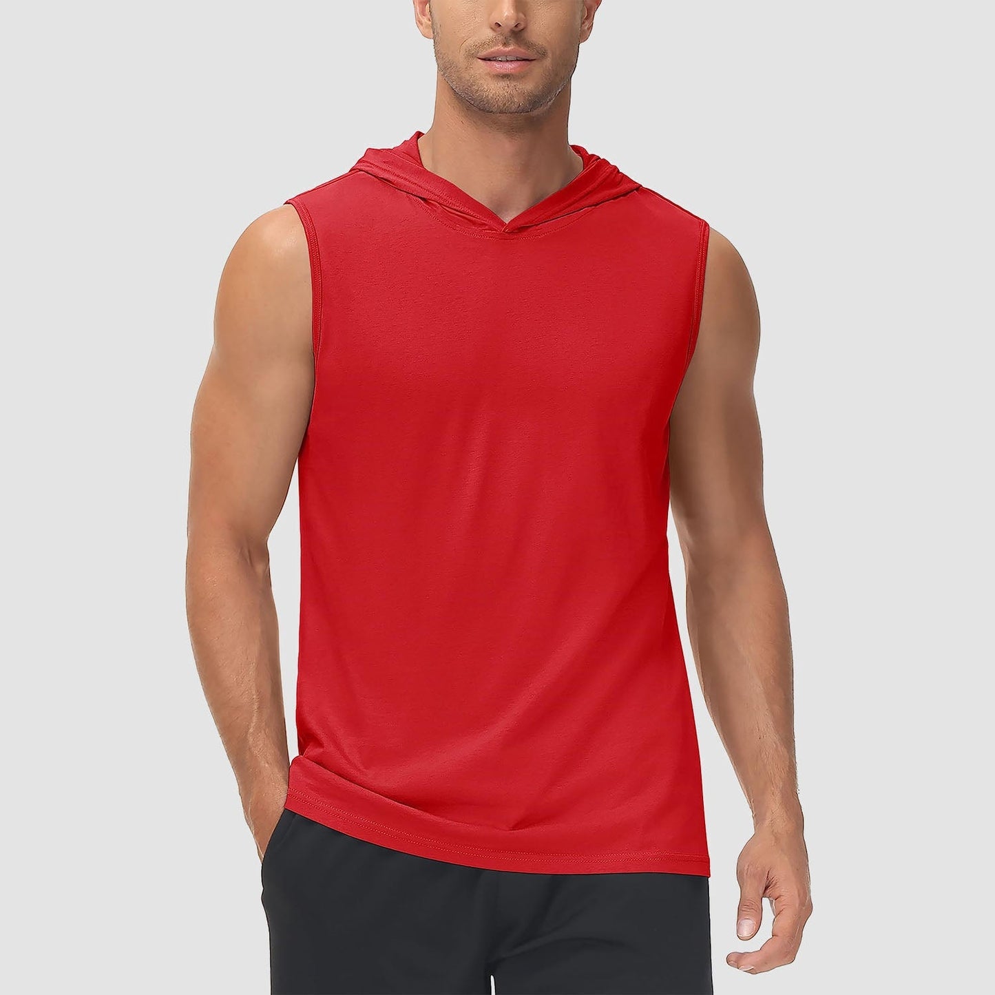 Men Sleeveless Hooded Tank Top | Logan
