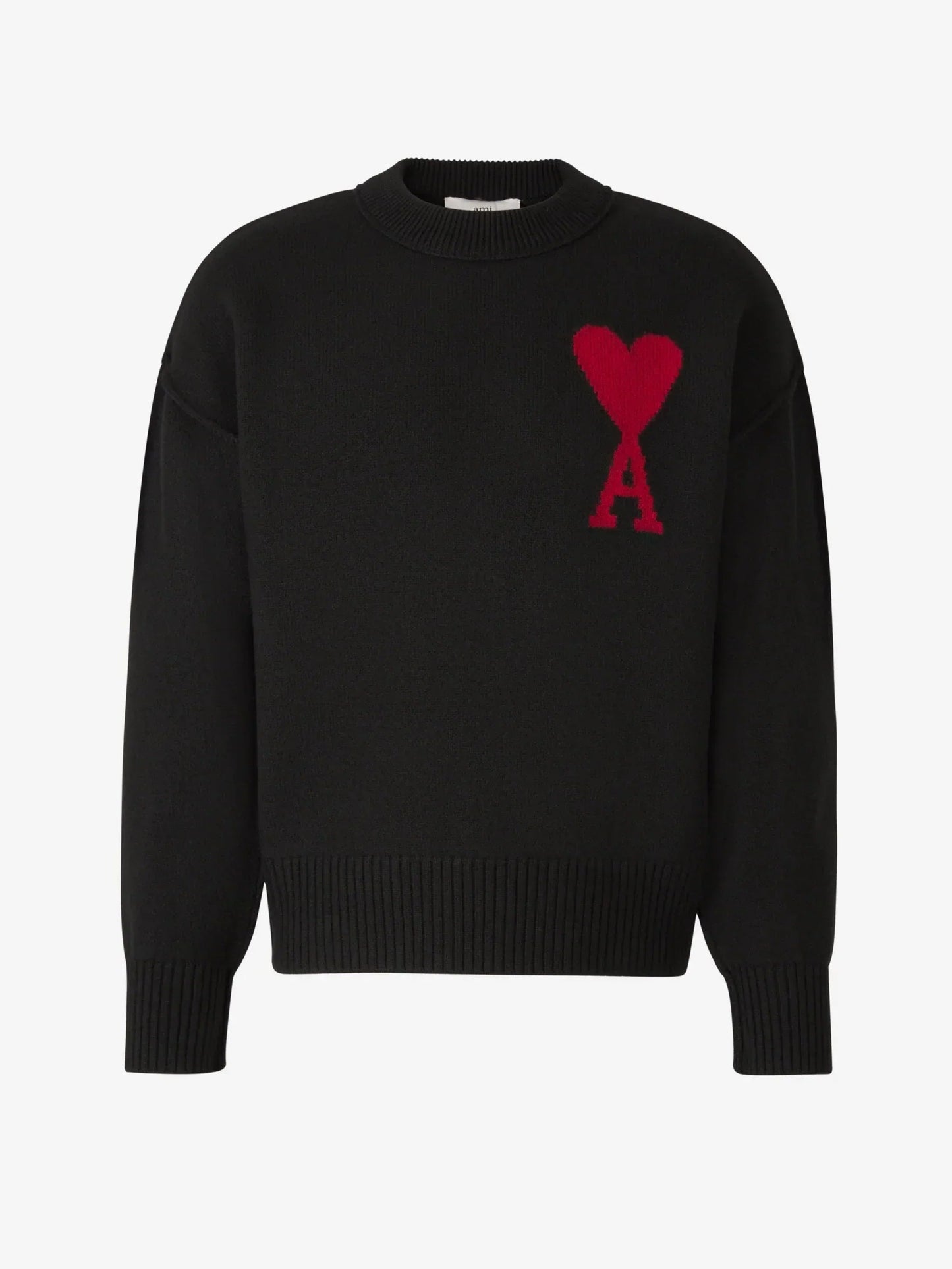 Men's Sweater with Heart Logo – Soft Relaxed Fit Pullover in Multiple Colors, Casual Style for Everyday Wear 0