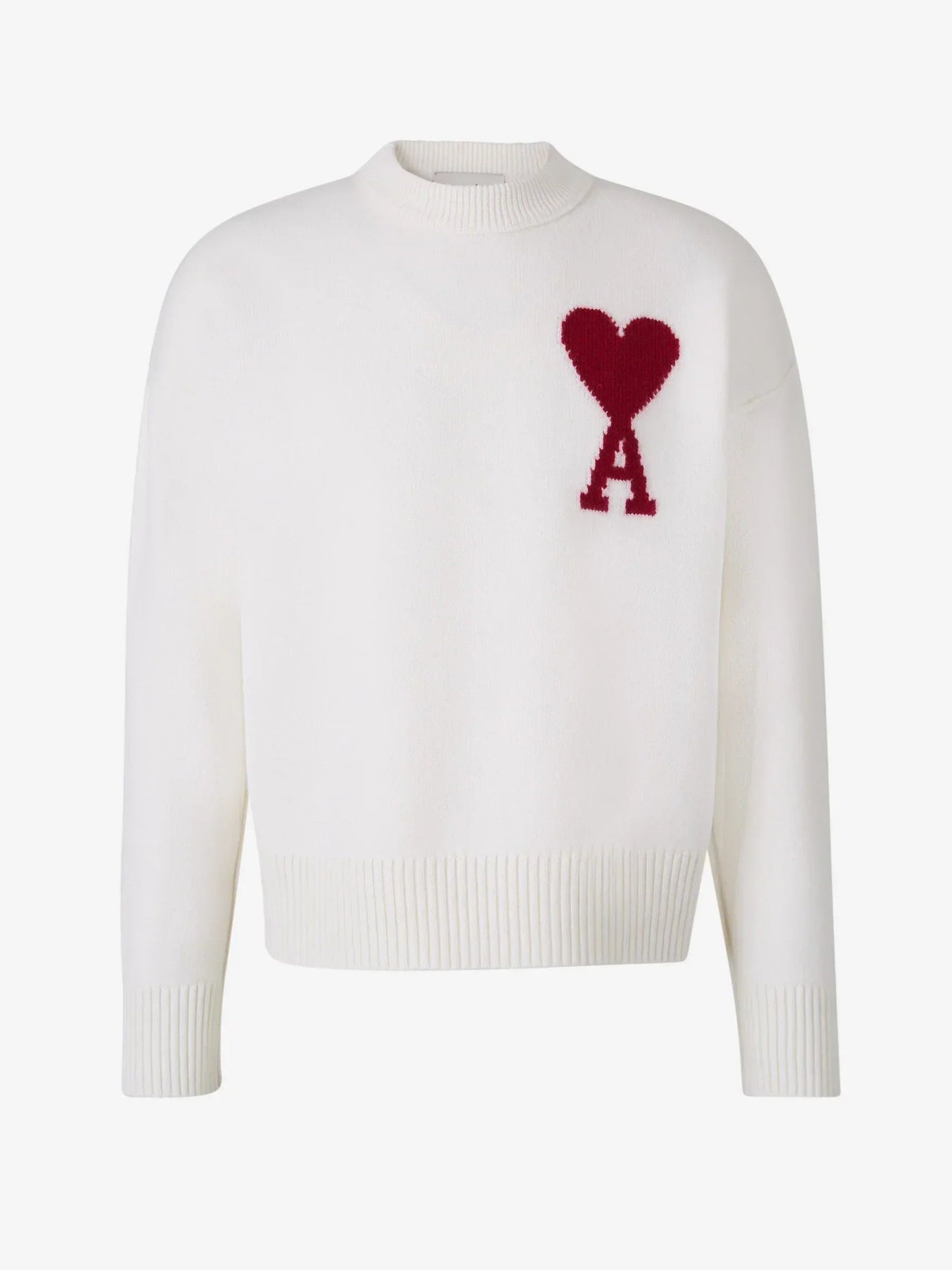 Men's Sweater with Heart Logo – Soft Relaxed Fit Pullover in Multiple Colors, Casual Style for Everyday Wear 10