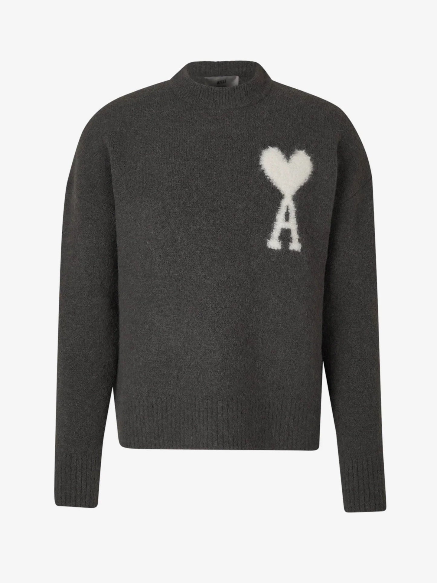 Men's Sweater with Heart Logo – Soft Relaxed Fit Pullover in Multiple Colors, Casual Style for Everyday Wear 9